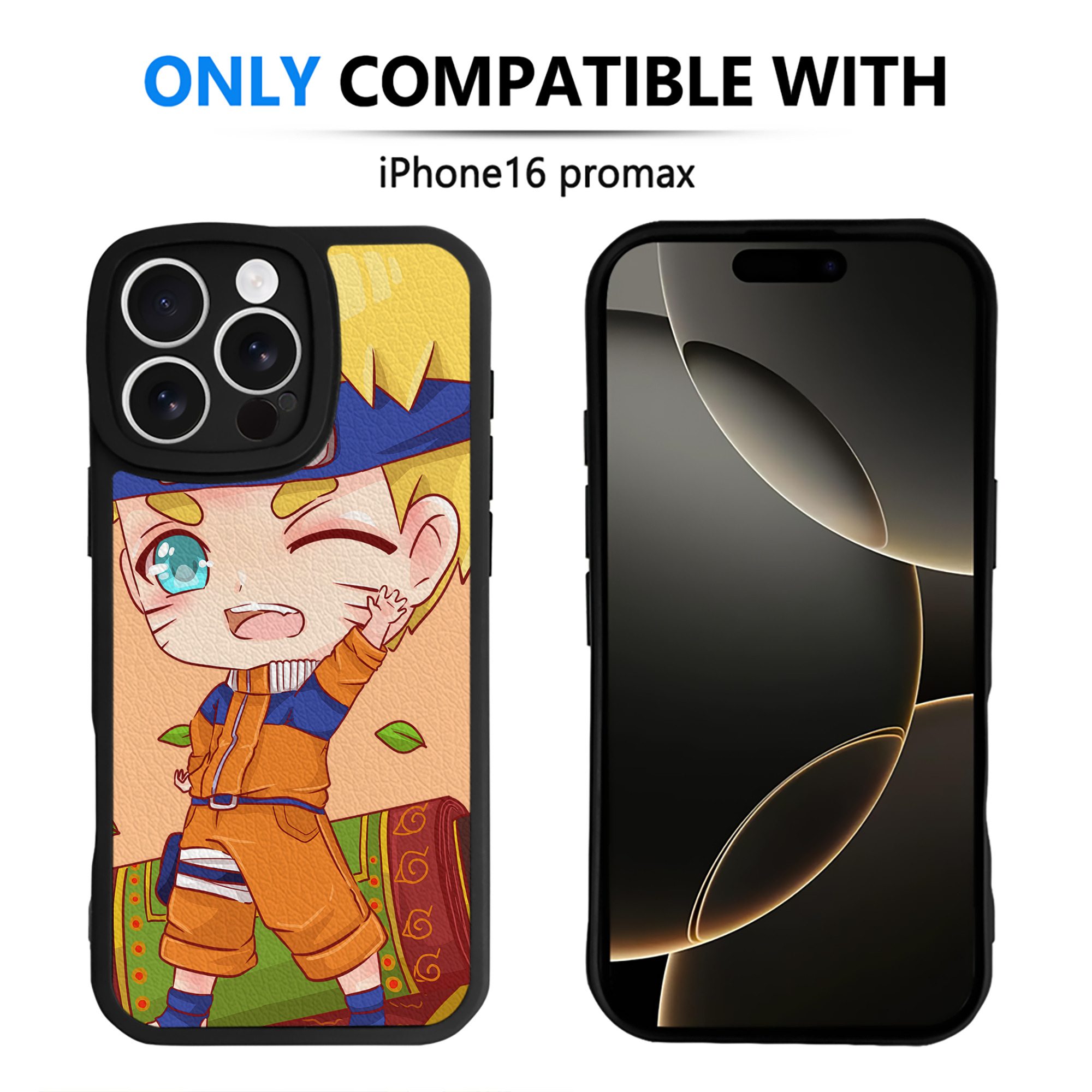 （画像用） NARUTO -ナルト- NARUTO -ナルト- 疾風伝 【iPhone 16シリーズ対応】シリコンスマホケース（レザー調） 材質：シリコン